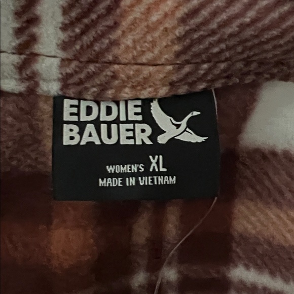 NWT EDDIE BAUER Micro fleece Shirt Women’s XL - Picture 7 of 7